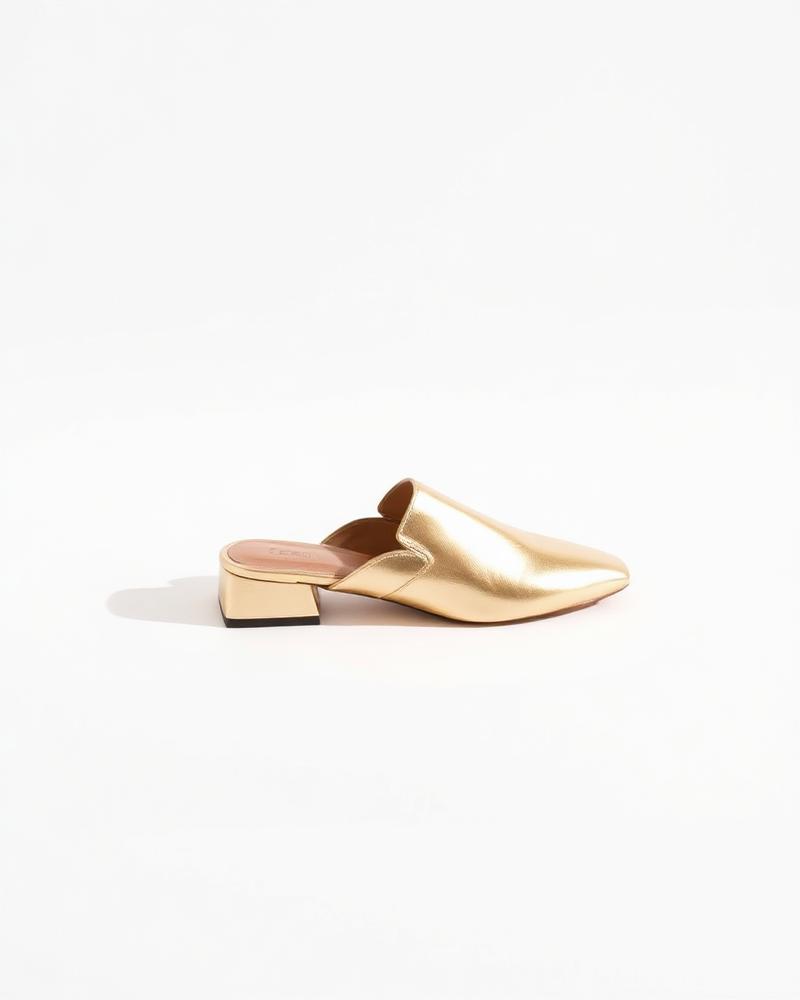 Mule Celeste Gold